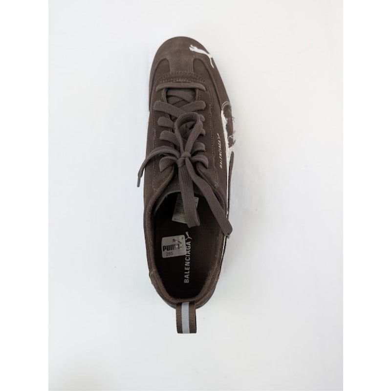 Balenciaga × Puma o1rshd1 Q:3 / Speedcat Destroyed Low Top Sneaker in Brown Size US 11 / EU 44 - 17 Thumbnail