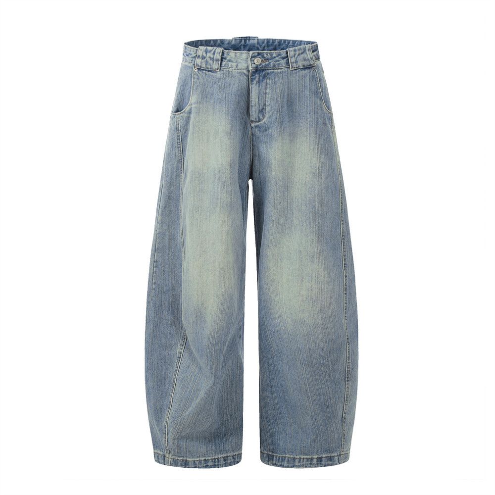 Japanese Brand Street hip-hop retro washed loose scimitar jeans y2k Size US 32 / EU 48 - 1 Thumbnail