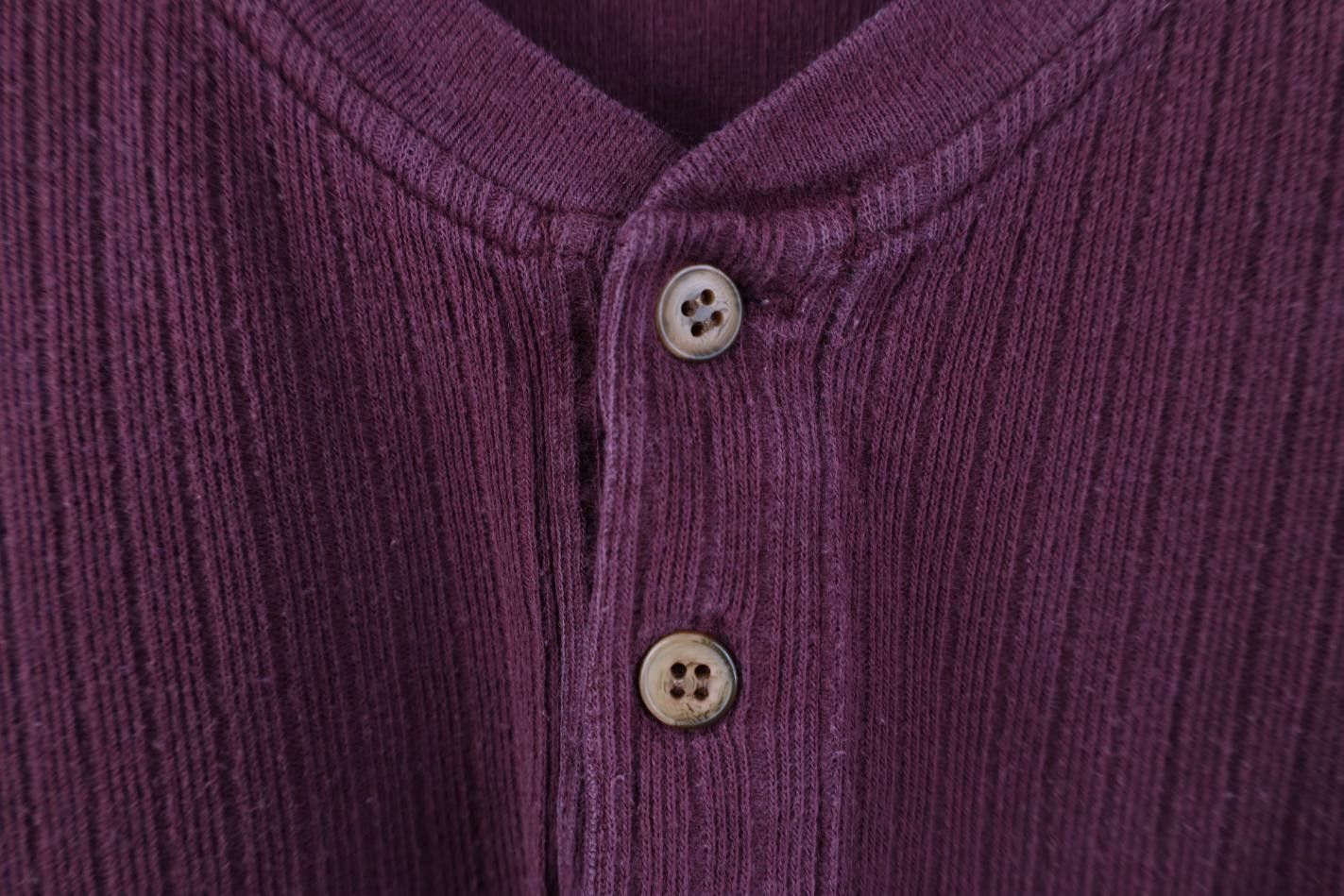 Vintage Vintage 90s Streetwear Thermal Ribbed Knit Henley T-Shirt Size US XL / EU 56 / 4 - 4 Thumbnail