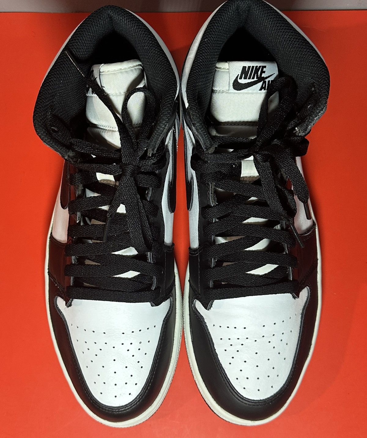 Jordan Brand Size 9.5 - Air Jordan 1 Retro OG 2014 High Black White Size US 9.5 / EU 42-43 - 4 Thumbnail