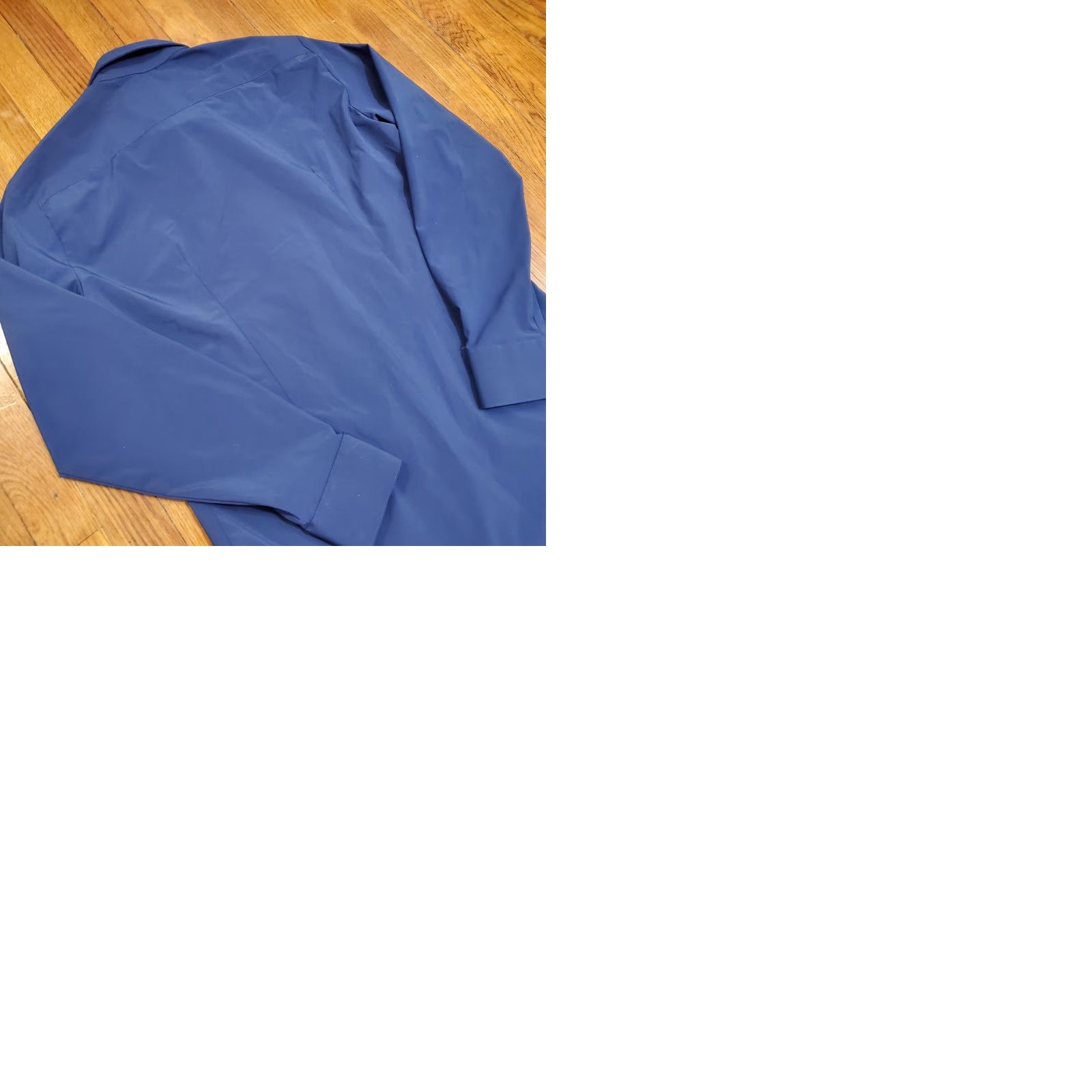 Mizzen+Main Mizzen+Main Leeward Shirt Mens Medium Blue Solid Slim Trim Fit Dress Performance Shirt Size 40R - 9 Thumbnail