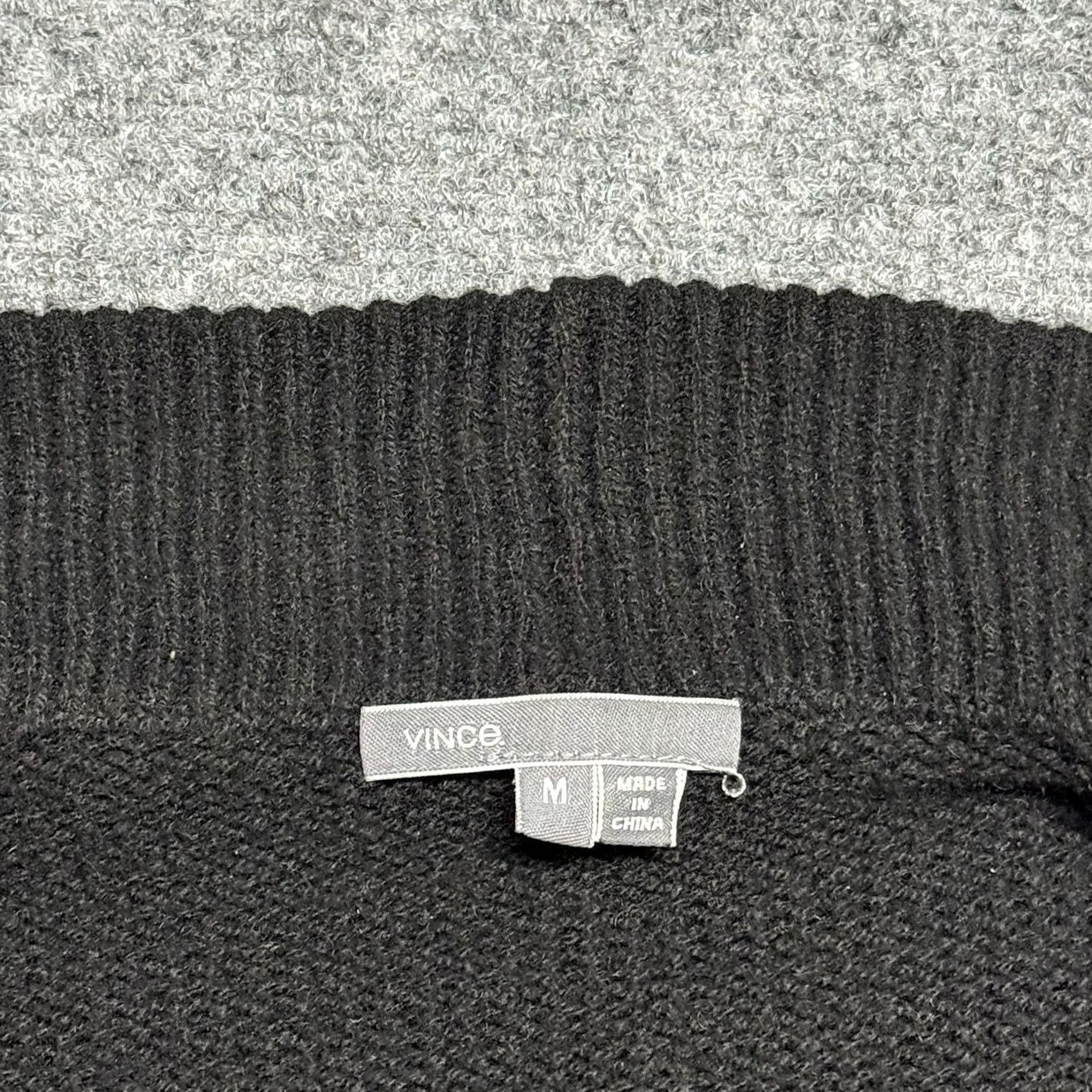 Vince Vince Cardigan Women M Black Wool Yak Ribbed Open Front Lagenlook Sweater Size M / US 6-8 / IT 42-44 - 4 Thumbnail