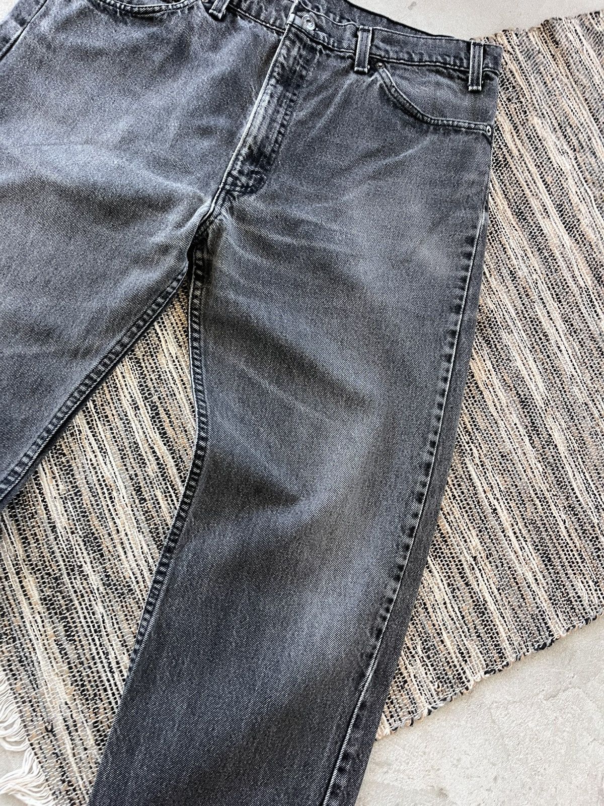 Levi's Vintage Levis 505 Denim Jeans 38x30 Grey Straight Fit Size US 38 / EU 54 - 6 Thumbnail
