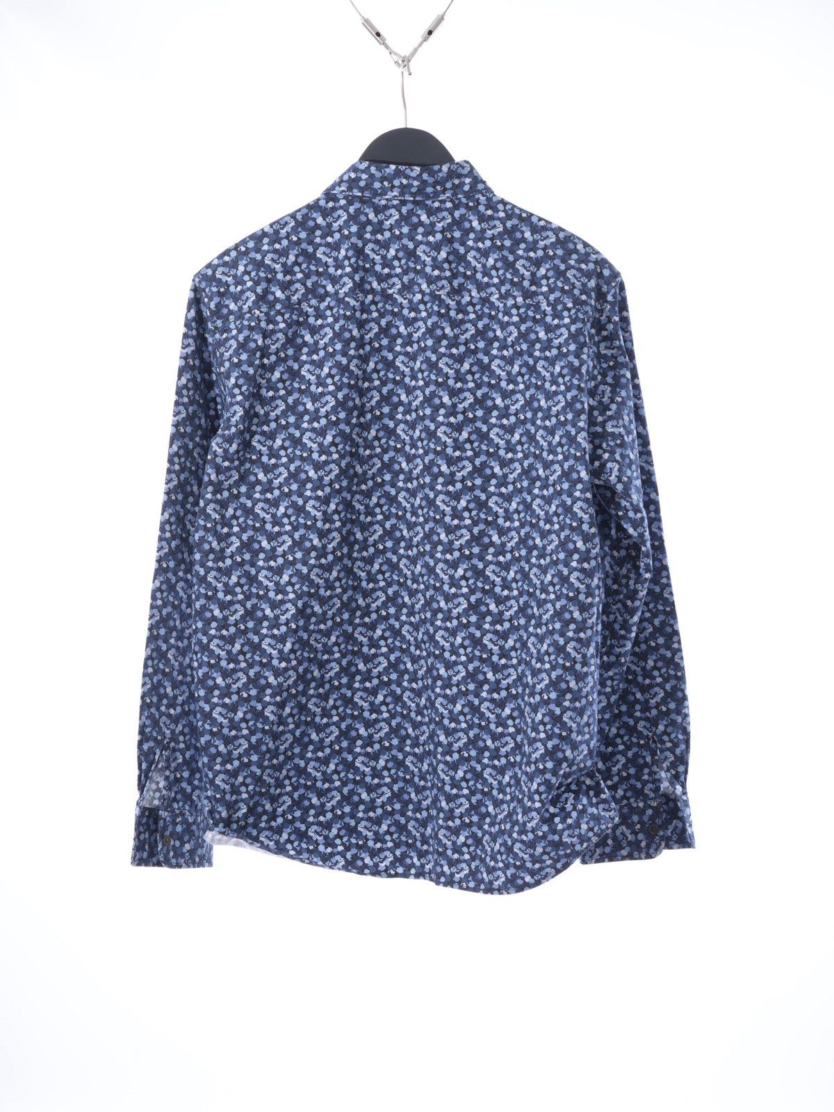 A.P.C. APC blue floral print shirt sz XL Size US XL / EU 56 / 4 - 5 Thumbnail