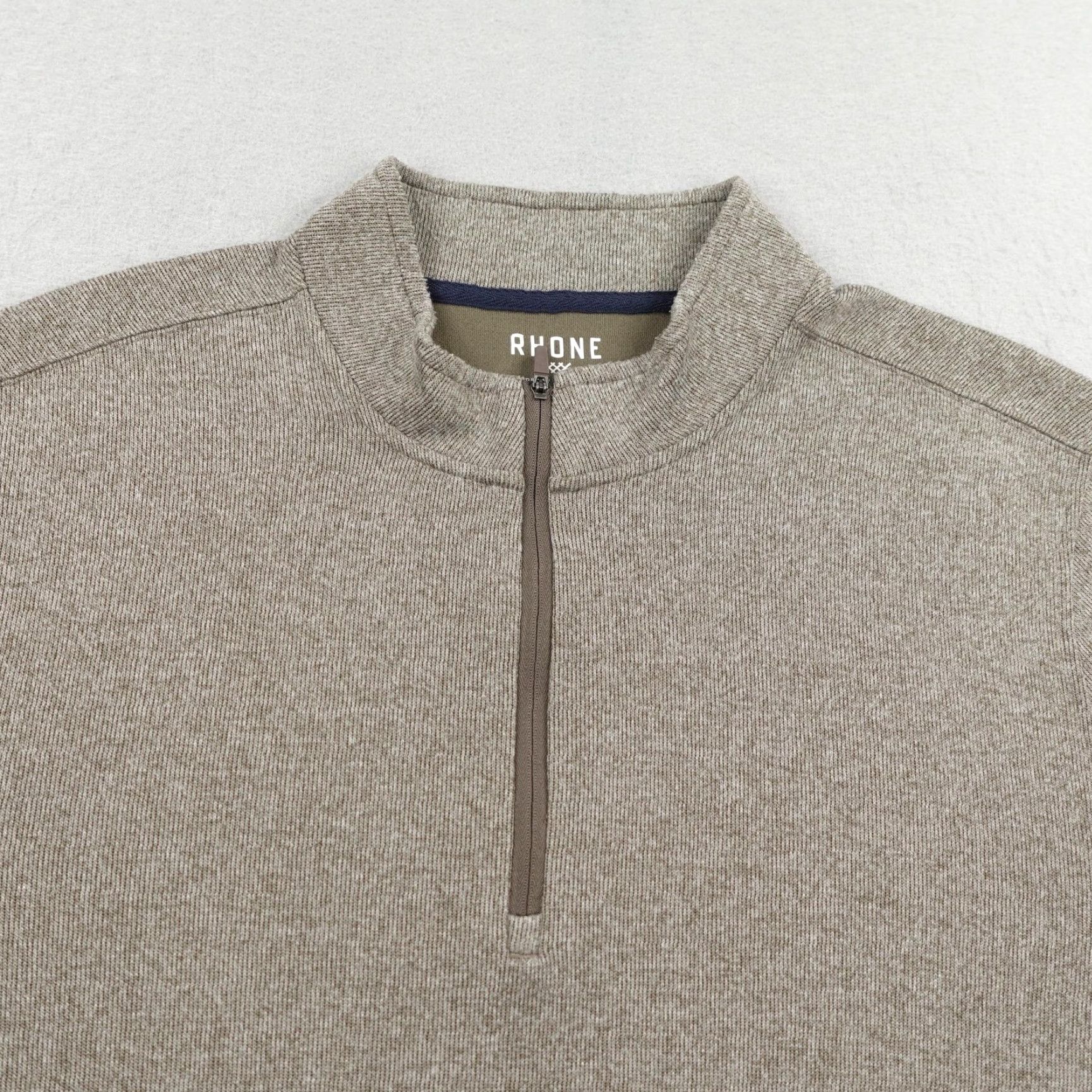 Rhone Rhone Sweater Men 2XL Gray Commuter 1/4 Zip Pullover Performance Comfort Stretch Size US XXL / EU 58 / 5 - 2 Thumbnail