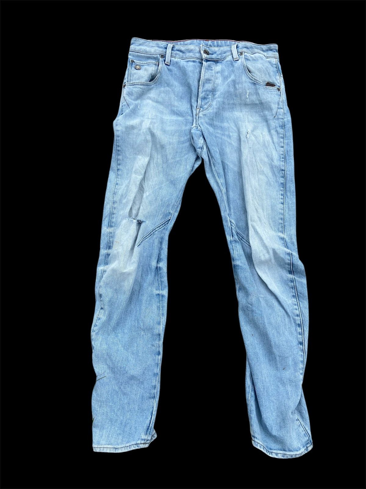 G-Star × Vintage Vintage Banana Cutting G Star Raw Denim Size US 32 / EU 48 - 2 Thumbnail