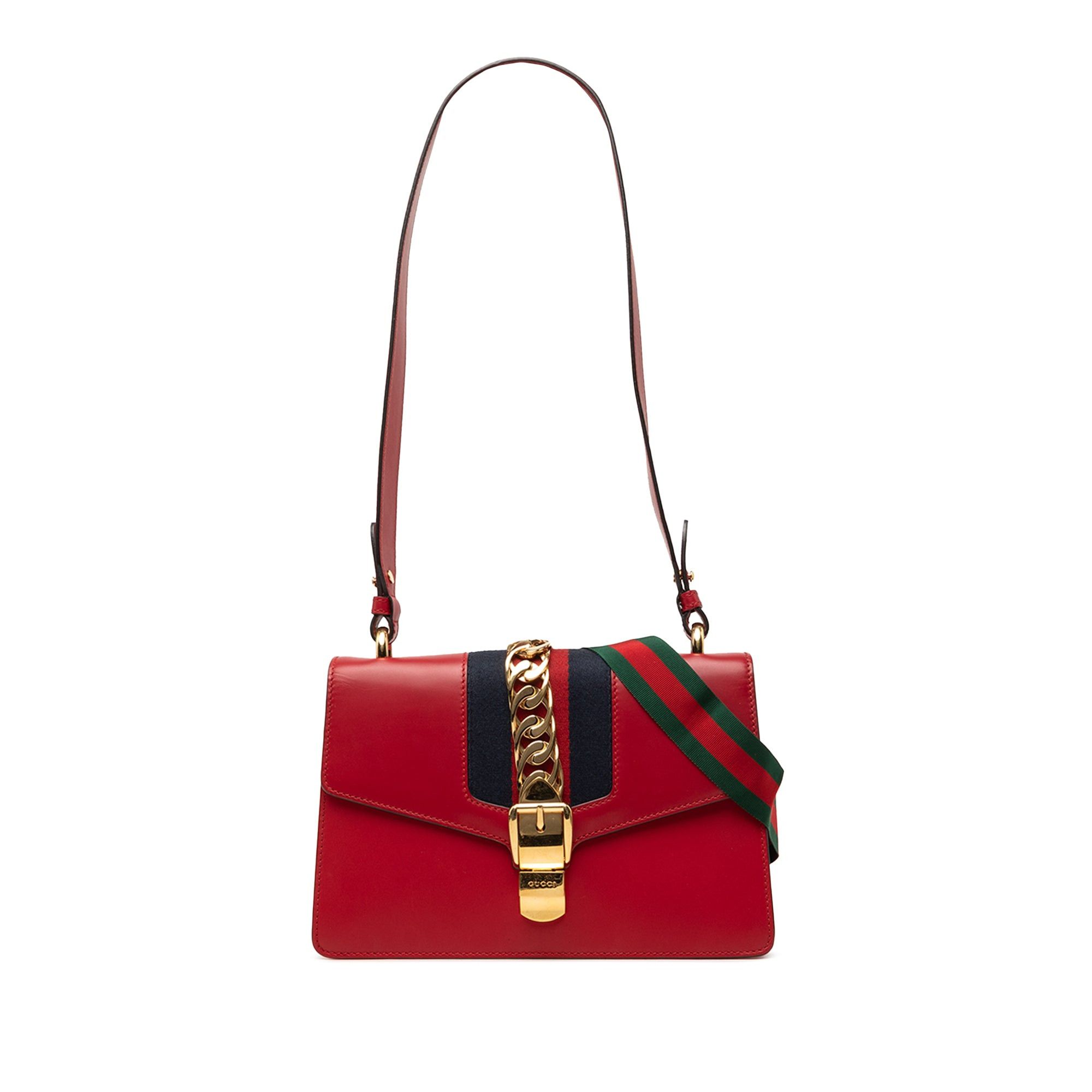 Gucci Calfskin Sylvie Web Satchel Size ONE SIZE - 1 Thumbnail