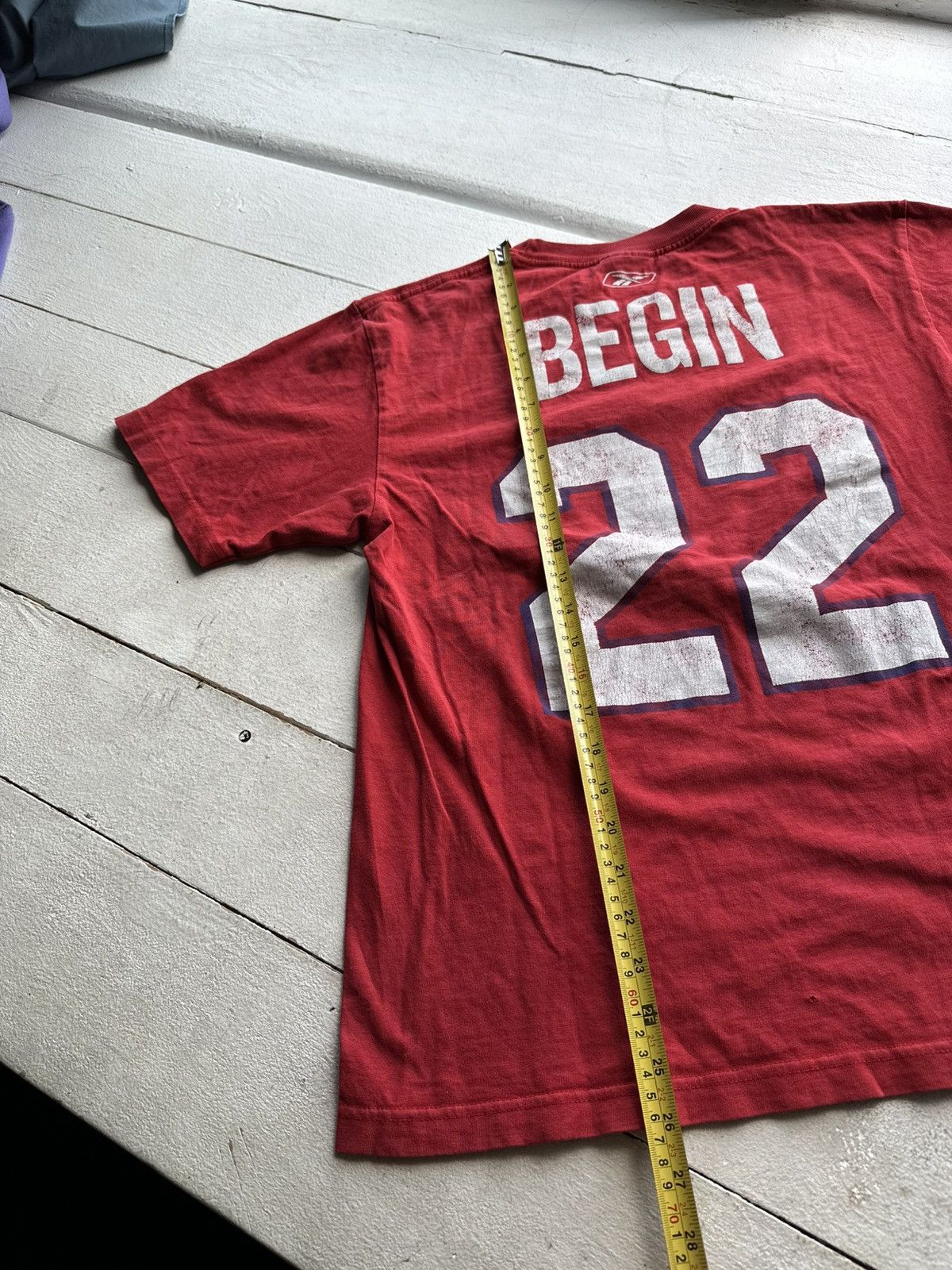 Vintage 🚨REEBOK MONTREAL CANADIES BEGIN 22 TEE HOCKEY NHL BIG LOGO Size US S / EU 44-46 / 1 - 10 Thumbnail