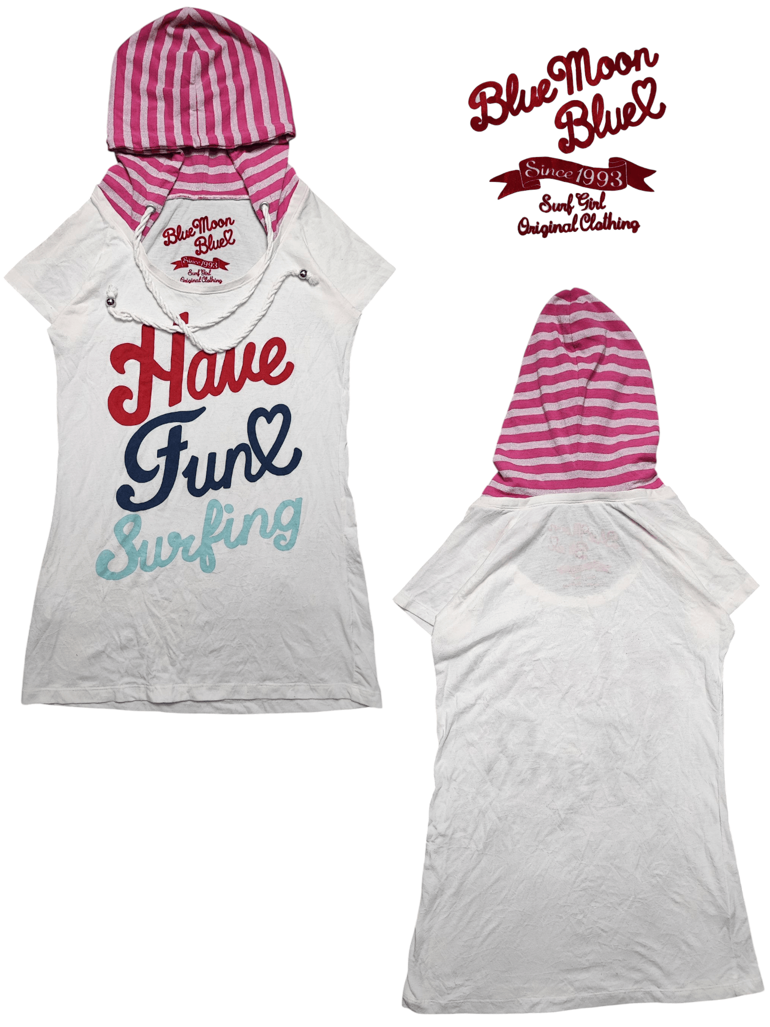 Japanese Brand BLUE MOON SURFER GIRLS HOODIE (XS) Size XS / US 0-2 / IT 36-38 - 1 Thumbnail