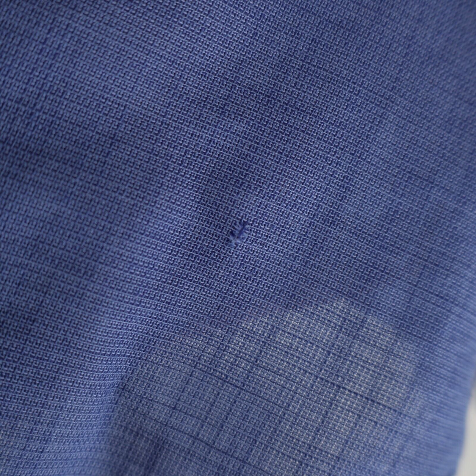 Pronto Uomo DAMAGED Pronto Uomo Blue Weave Large Cotton Hide-Away Button Size US L / EU 52-54 / 3 - 7 Thumbnail