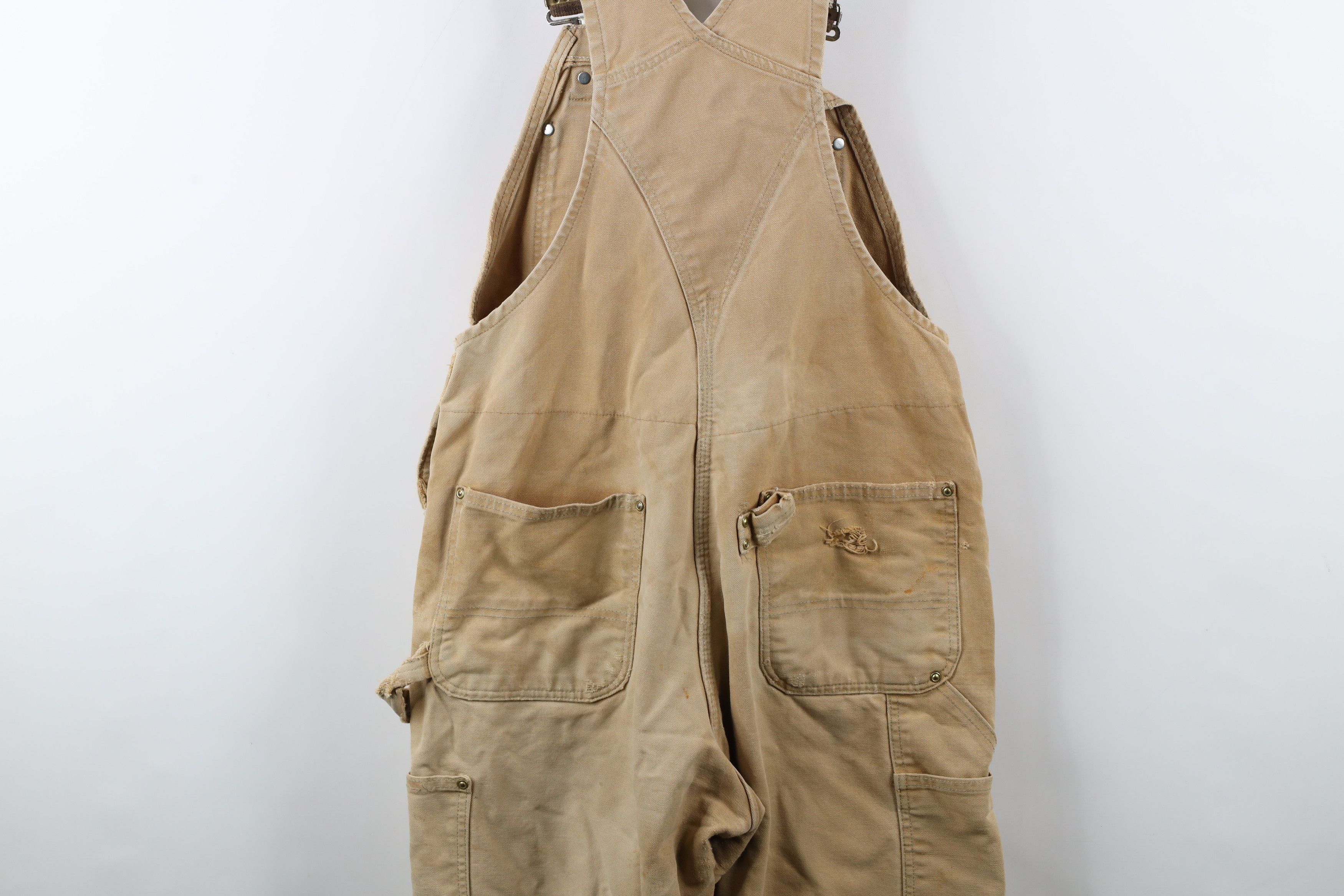 Carhartt × Vintage Vintage 90s Carhartt Thrashed Quilted Double Knee Overalls Size US 36 / EU 52 - 20 Thumbnail