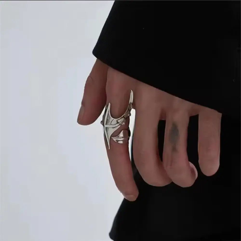 Jewelry Cyberpunk Alien Irregular Ring Size ONE SIZE - 2 Thumbnail