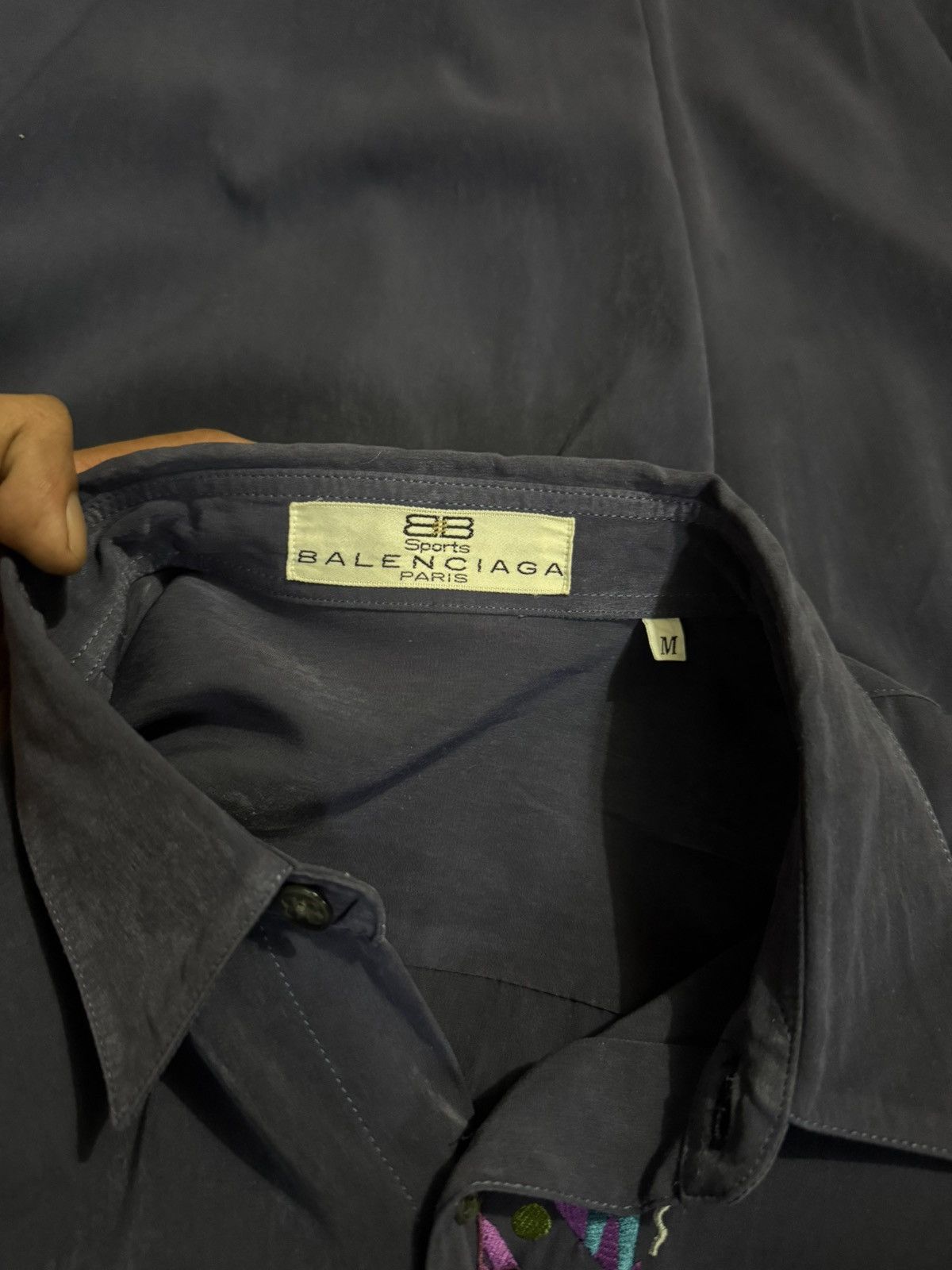Balenciaga Balenciaga Long-sleeve Button-down Shirt Featuring Vintage Size US M / EU 48-50 / 2 - 9 Thumbnail
