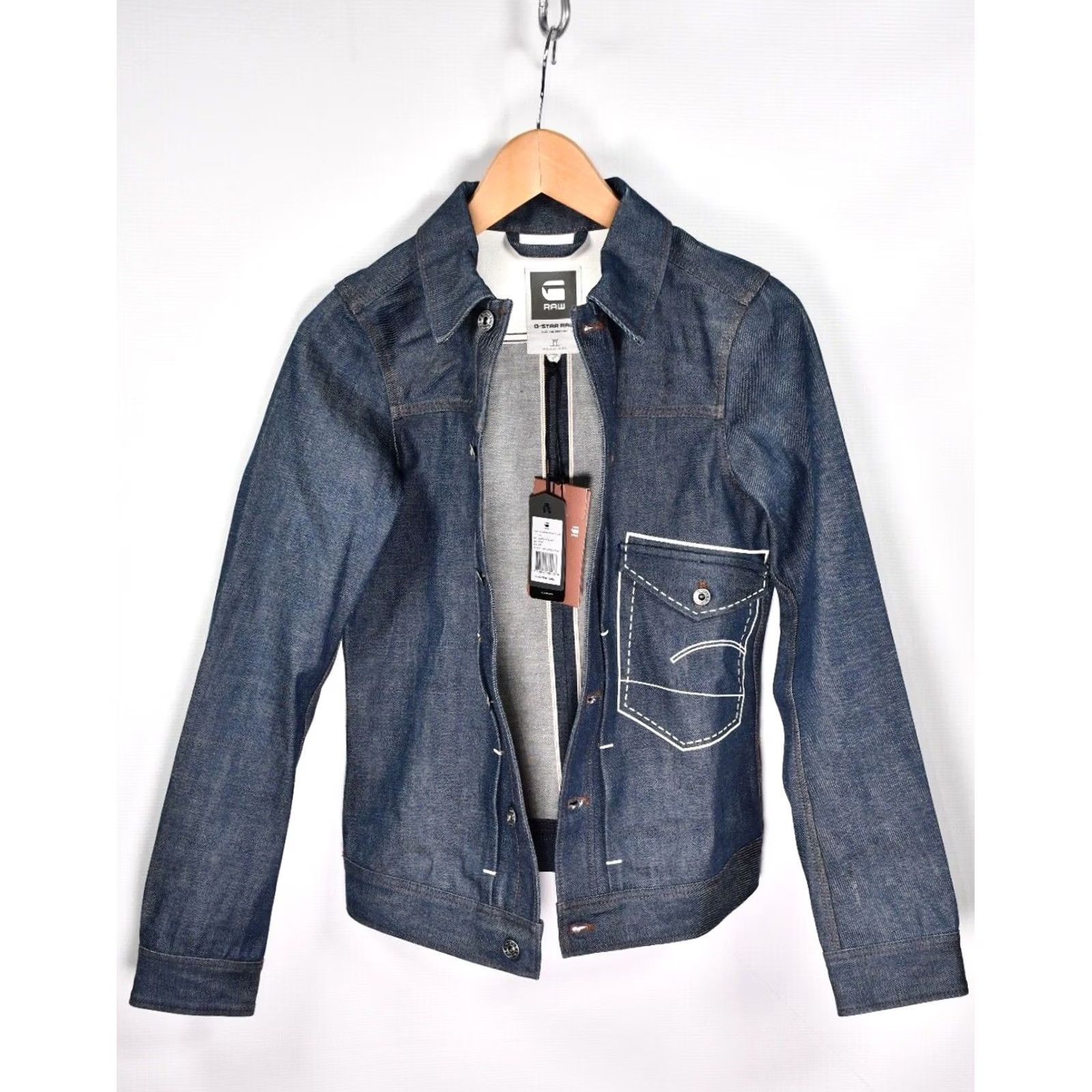 G-Star G-Star Raw Jacket US Lumber Chain 3D Slim Jacket XS Red Denim Coat Mens Size US XS / EU 42 / 0 - 4 Thumbnail