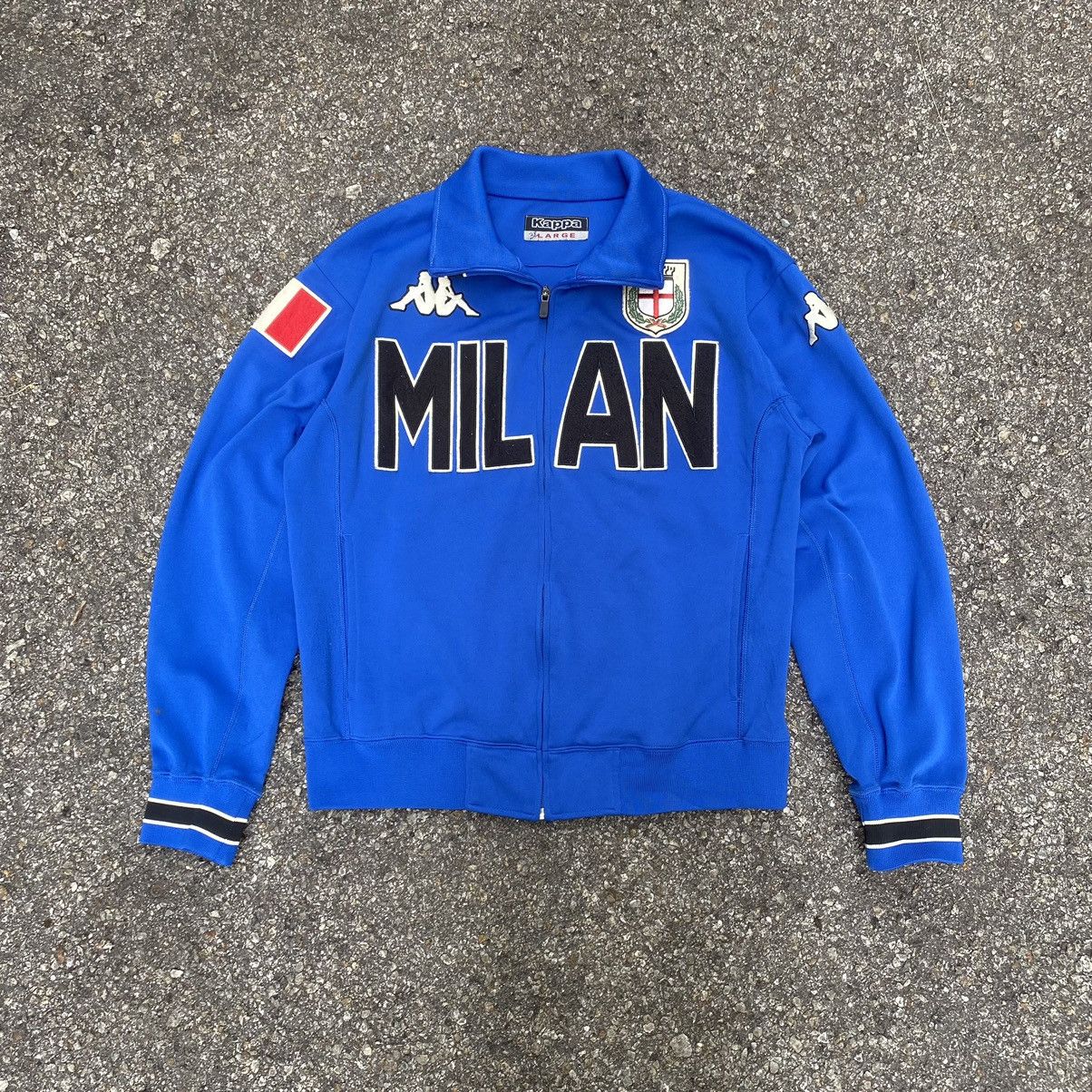 Kappa × Soccer Jersey × Vintage Vintage Kappa Milan Italy Track 