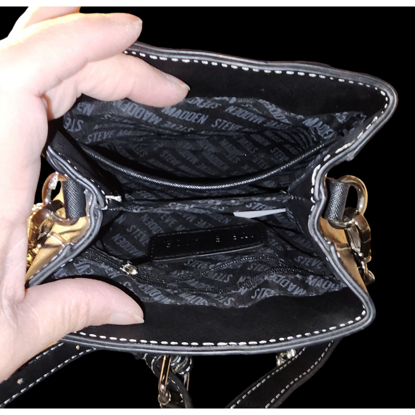 Steve Madden Rare find Steve Madden jeweled faux-leather Mini crossbody Size ONE SIZE - 4 Thumbnail