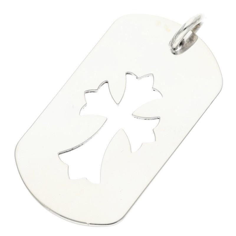 Chrome Hearts Chrome Hearts Tiny Cross Dog Tag Pendant with Ball