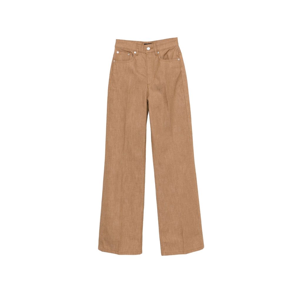 A.P.C. A.p.c. BROWN Denim - Wide-Leg Jeans Size 25" / US 0 / IT 36 - 1 Thumbnail