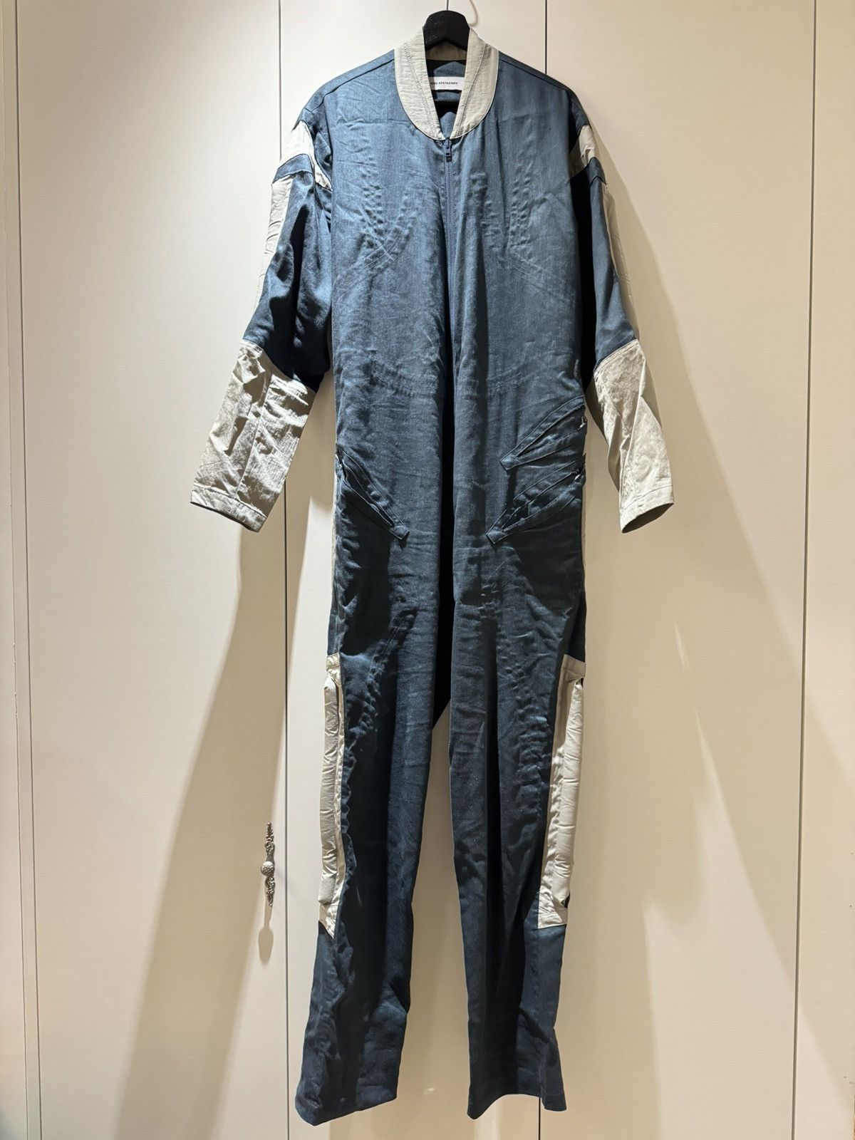 image of Kiko Kostadinov Wessex Flysuit Jumpsuit in Green, Men's (Size 32)