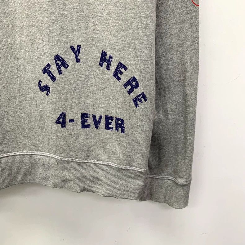 Kenzo KENZO Gray letter printed cotton round neck long sleeve ho Size US XXL / EU 58 / 5 - 4 Thumbnail