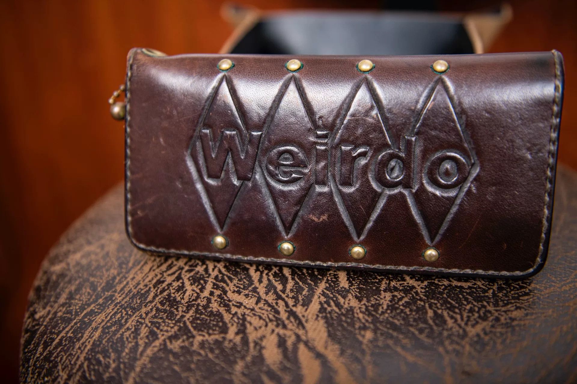 Japanese Brand Brown Leather Wallet with Zip Closure Size ONE SIZE - 1 Thumbnail