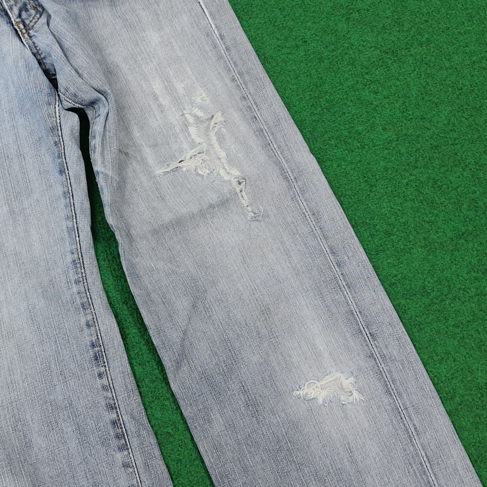 Edwin Vintage Edwin 503 Distressed Style Denim C272N24 Size US 29 - 3 Thumbnail