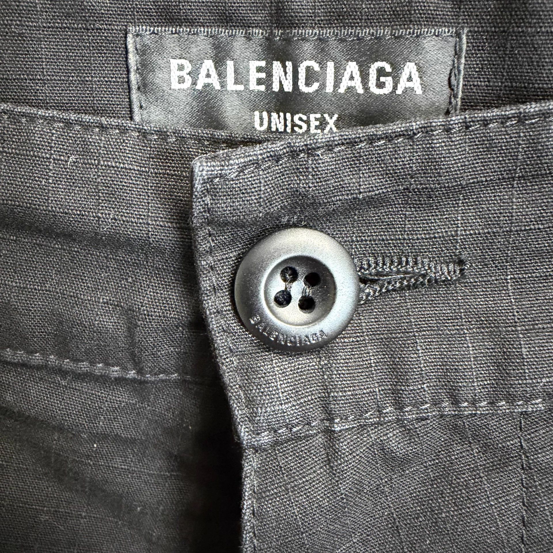 Balenciaga Balenciaga FW22 Black Low Rise Cargo Pants Size US 32 / EU 48 - 3 Thumbnail
