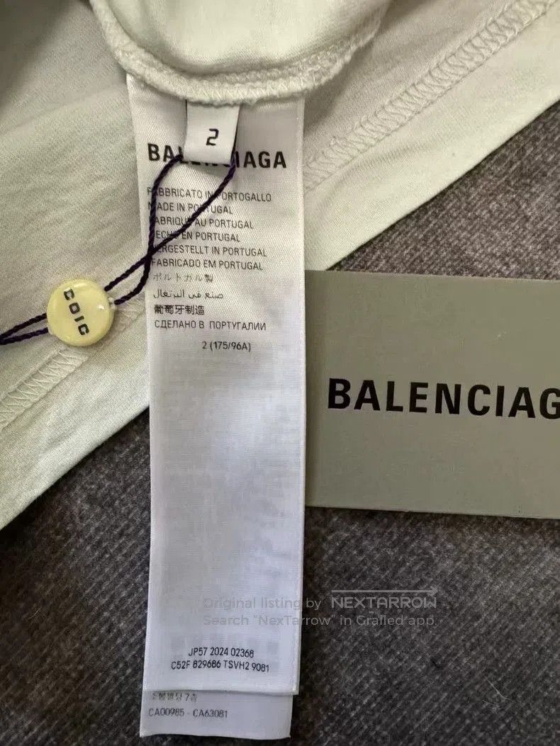 Balenciaga Balenciaga 25 Double Ring Logo Tee. Size US S / EU 44-46 / 1 - 3 Thumbnail