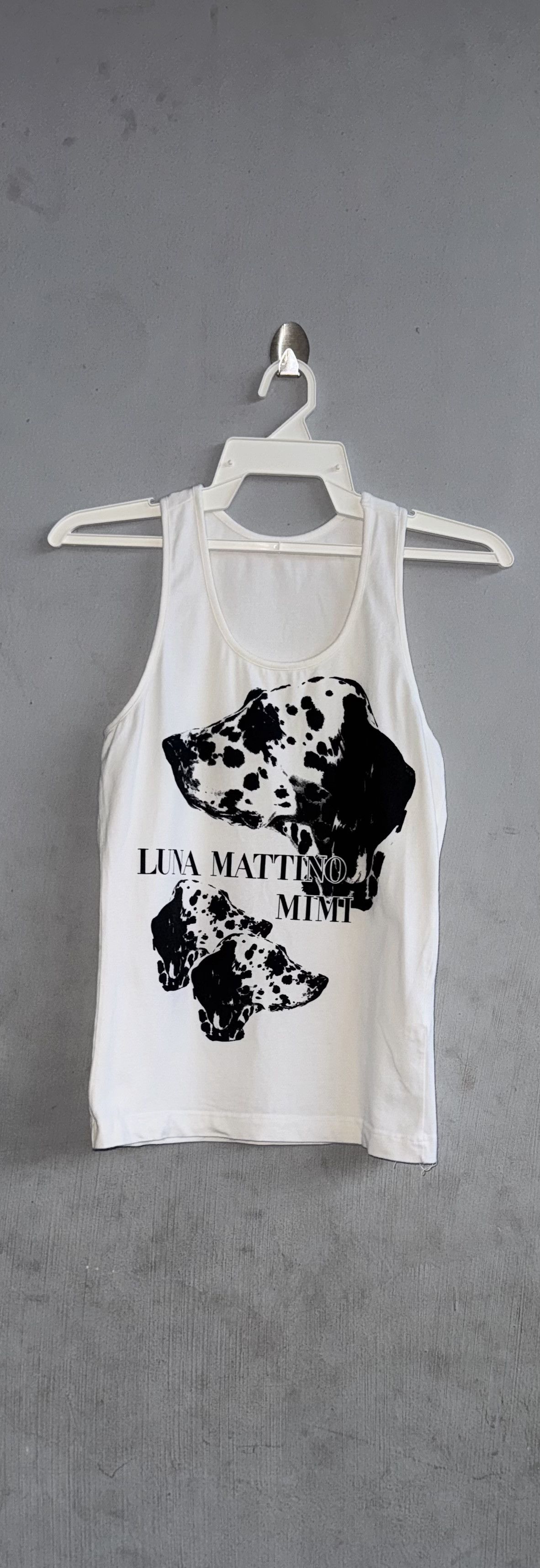 Designer × Japanese Brand Luna Mattino Dalmatian Dog Sleeveless Tank Top Size L / US 10 / IT 46 - 1 Thumbnail