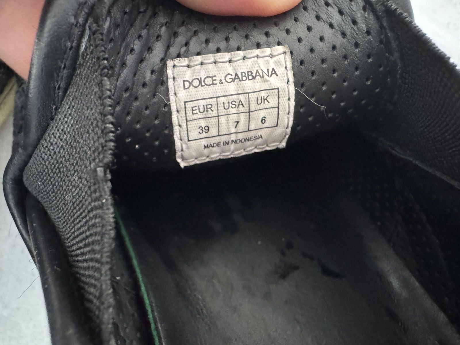 Dolce & Gabbana Dolce & Gabbana Slip-On Sneakers Black Lace size 39 Size US 9 / IT 39 - 8 Thumbnail