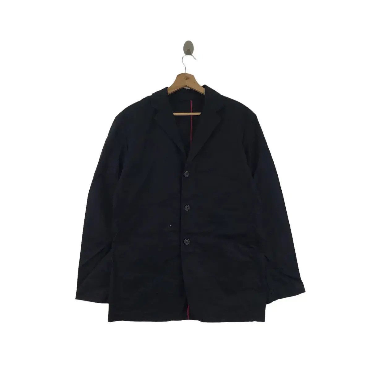 Armani Exchange Vintage A/X ARMANI EXCHANGE Plain Black Blazer Coat Size 46R - 1 Thumbnail