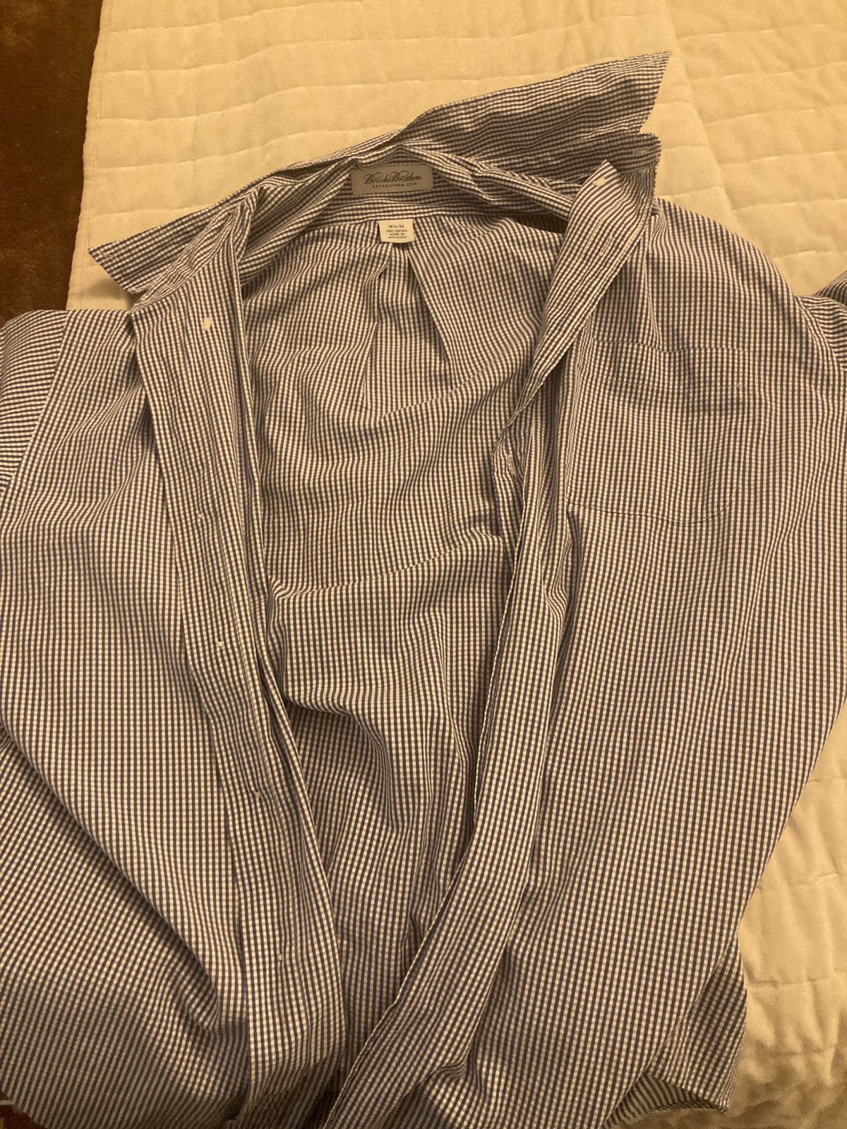 Brooks Brothers Blue Brooks Brothers Button Up Size US L / EU 52-54 / 3 - 3 Thumbnail