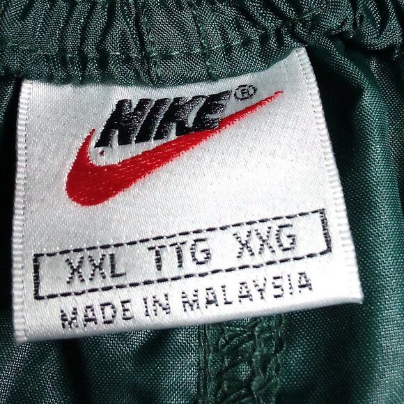 Nike Vintage 90s Nike Wind Pants Joggers Trainers Green Size US 32 / EU 48 - 6 Thumbnail