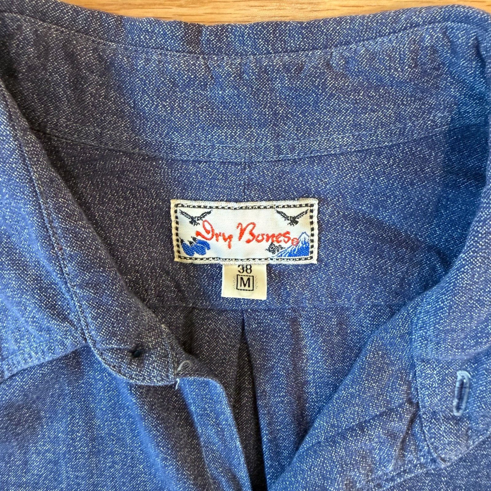 Dry Bones Dry Bones Japan Indigo Selvedge Work Shirt Medium Size US M / EU 48-50 / 2 - 2 Thumbnail
