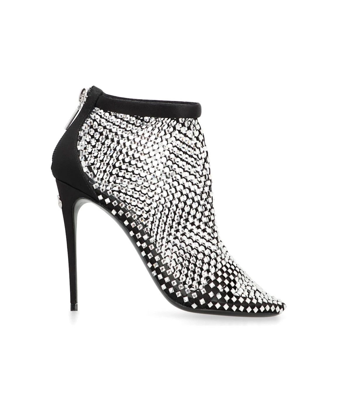 Dolce & Gabbana Dolce & Gabbana mesh crystal embellished satin pumps size 35 Size US 5 / IT 35 - 3 Thumbnail