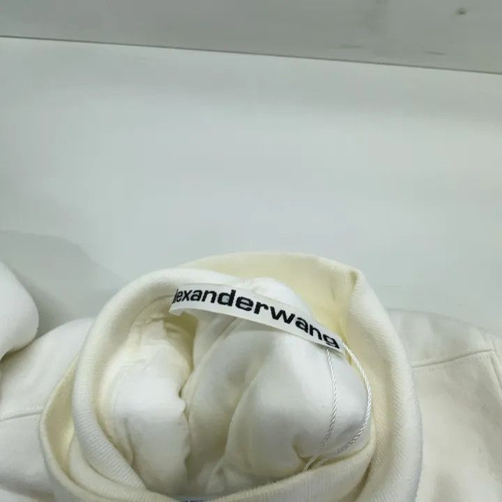 Alexander Wang Alexander Wang Logo Embroidered Crop Sweatshirt - Size XS / US 0-2 / IT 36-38 - 5 Thumbnail