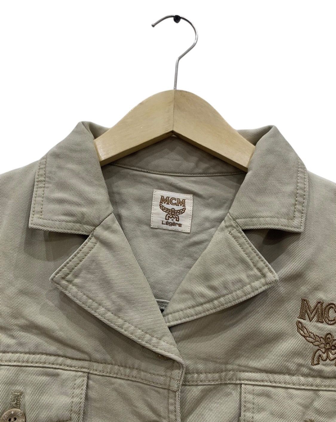 MCM × Vintage Vintage MCM Legere Denim Jacket Size M / US 6-8 / IT 42-44 - 4 Thumbnail