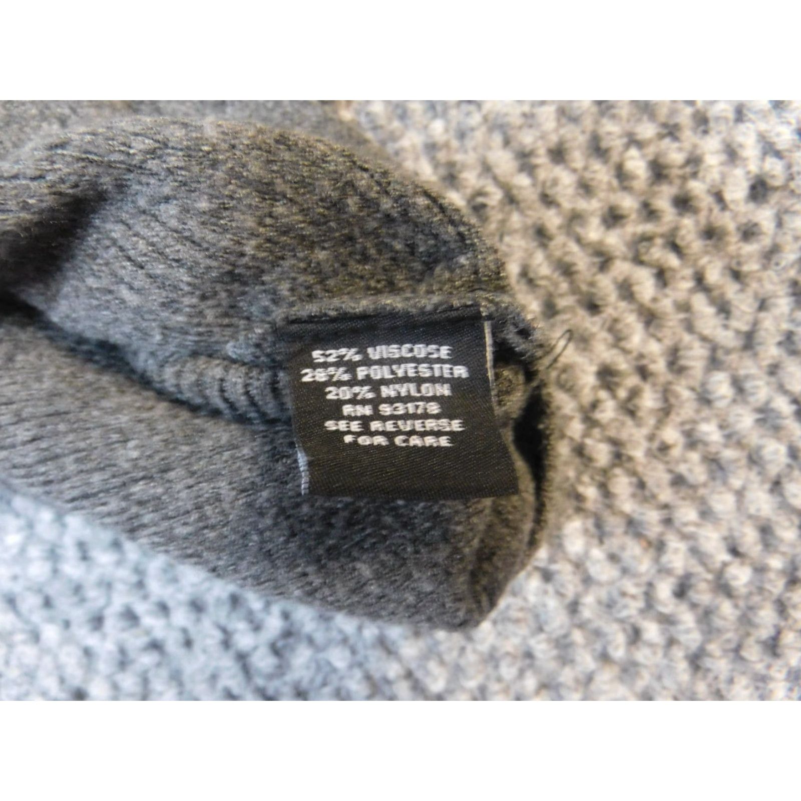 Vintage Premise Womens Sweater L Gray Pullover Knit Stretch Rib Knit Solid Long Sleeve Crew Neck Regular Fall Winter Spring Active Size L / US 10 / IT 46 - 6 Thumbnail