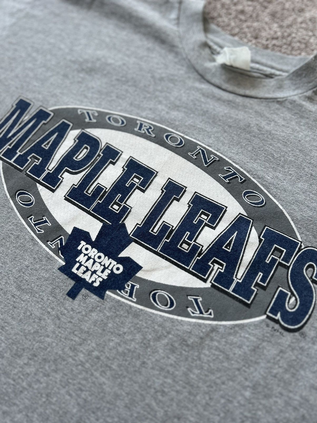 NHL × Vintage Vintage 90s Single Stitch Toronto Maple Leafs Graphic Tee Size US M / EU 48-50 / 2 - 4 Thumbnail