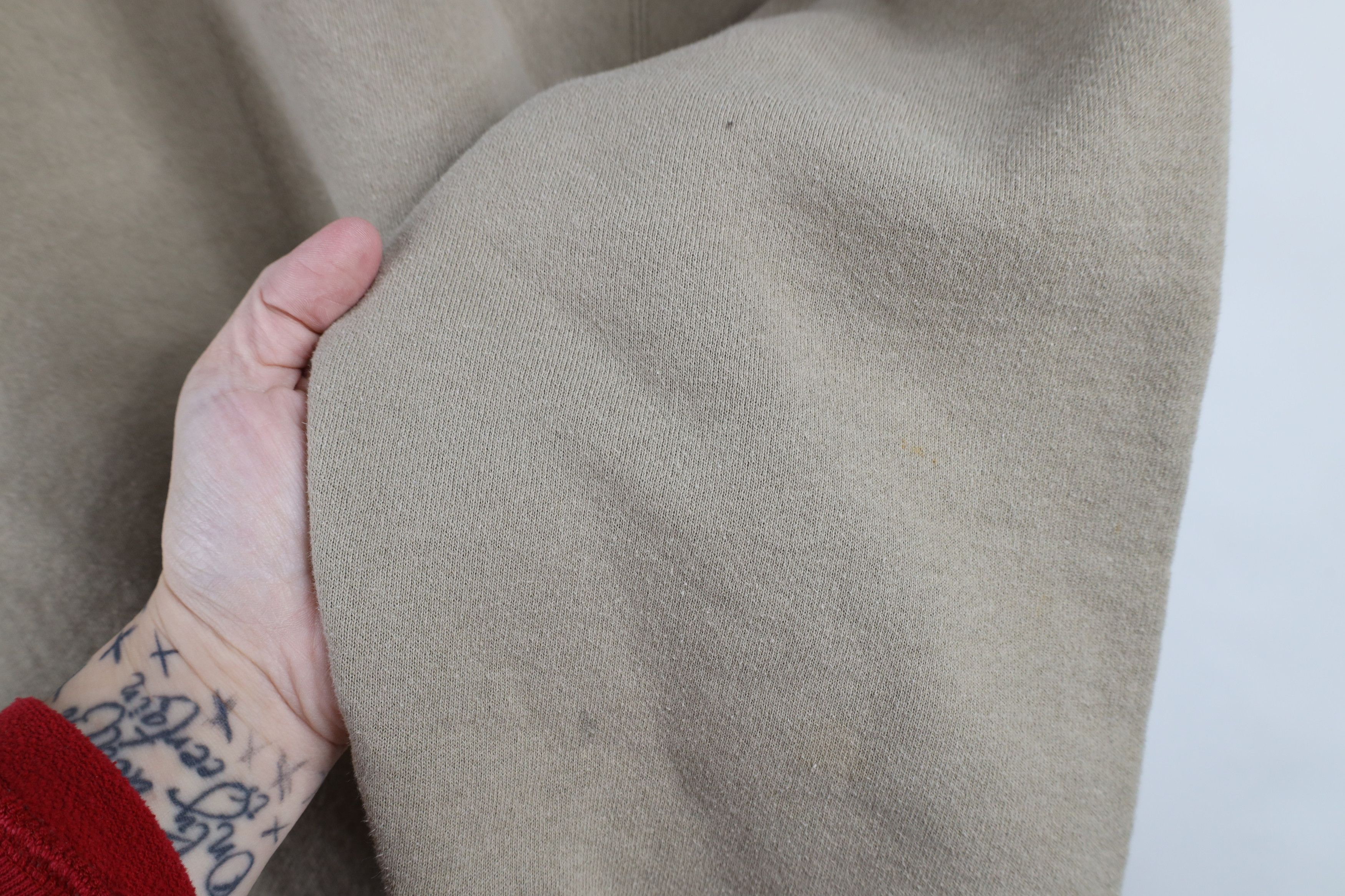 Russell Athletic × Vintage Vintage 90s Russell Athletic Blank Crewneck Sweatshirt Beige Size US XL / EU 56 / 4 - 8 Thumbnail