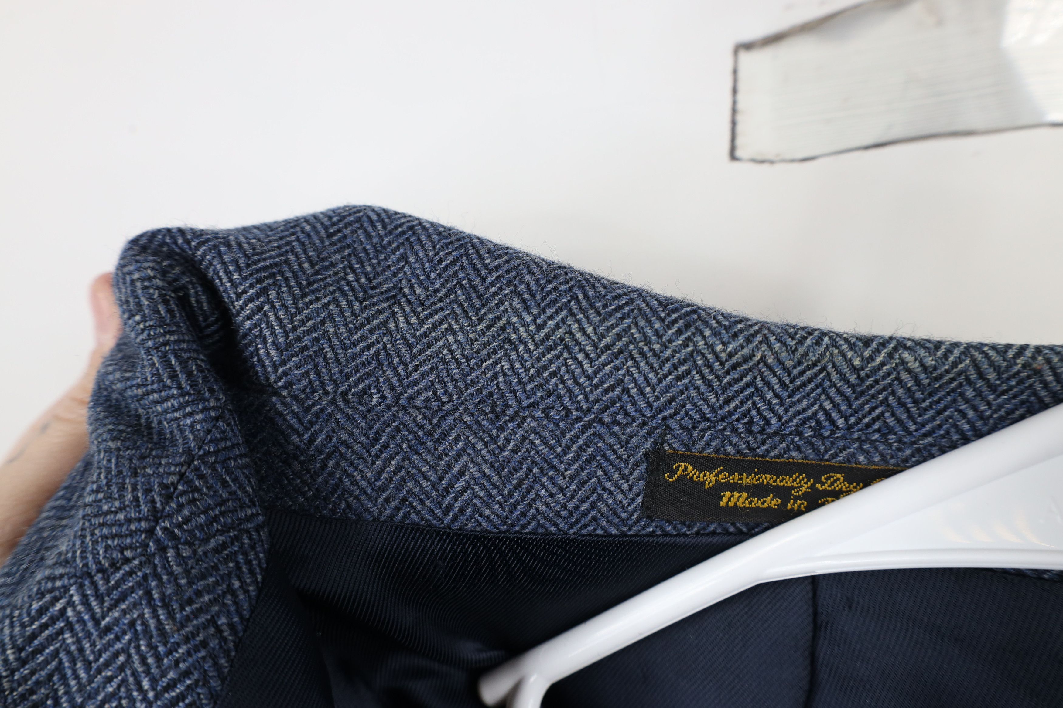 Vintage Vintage 90s Streetwear Herringbone Blazer Suit Coat Jacket Size US XL / EU 56 / 4 - 8 Thumbnail