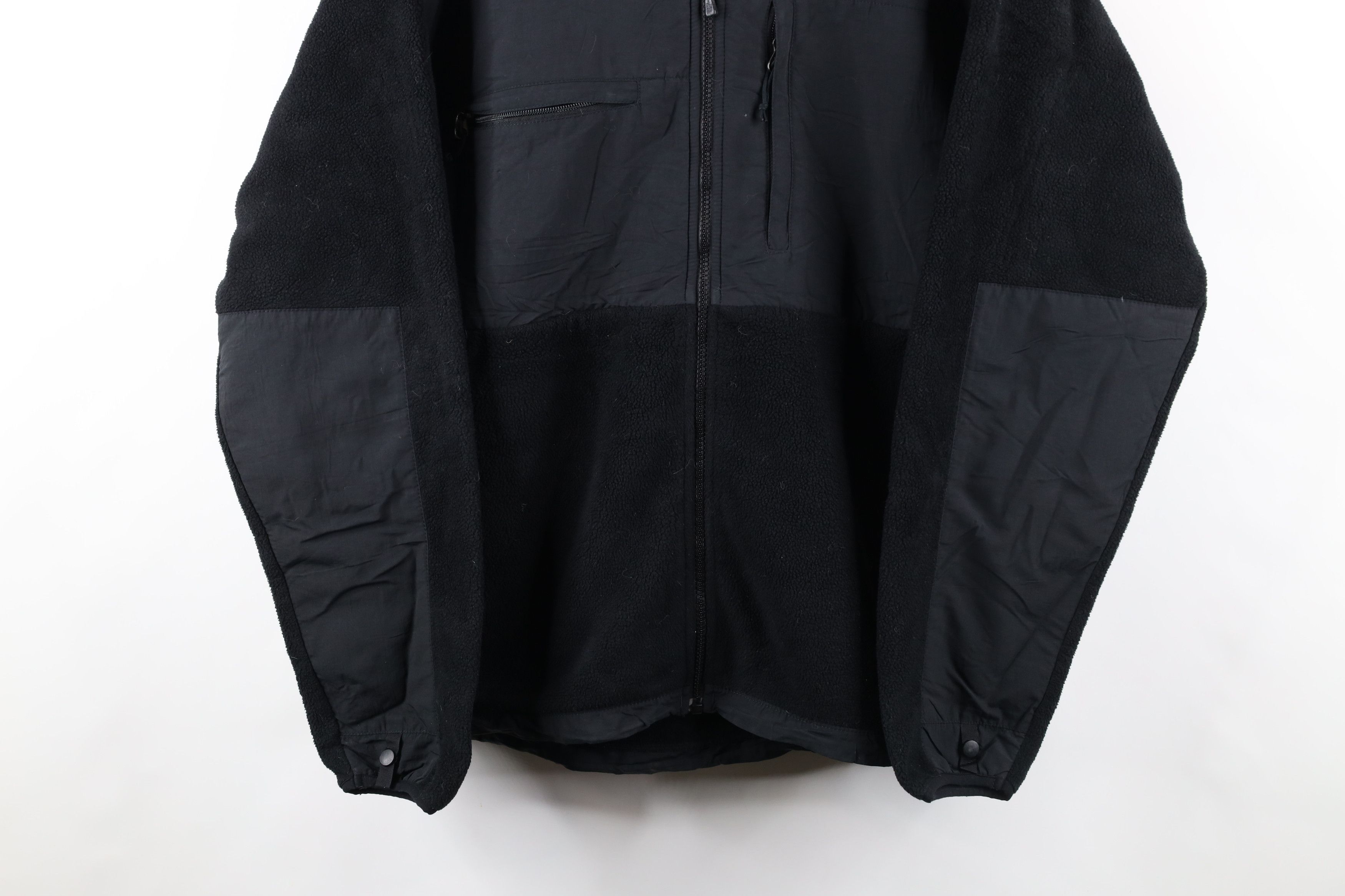 The North Face × Vintage Vintage The North Face Hooded Denali Fleece Jacket Black Size US L / EU 52-54 / 3 - 3 Thumbnail