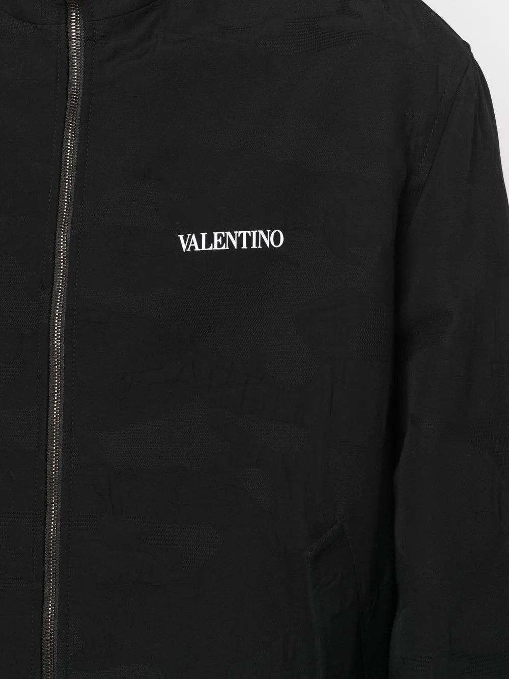 Valentino o1y0525 Logo Jacket in Black Size US M / EU 48-50 / 2 - 2 Thumbnail
