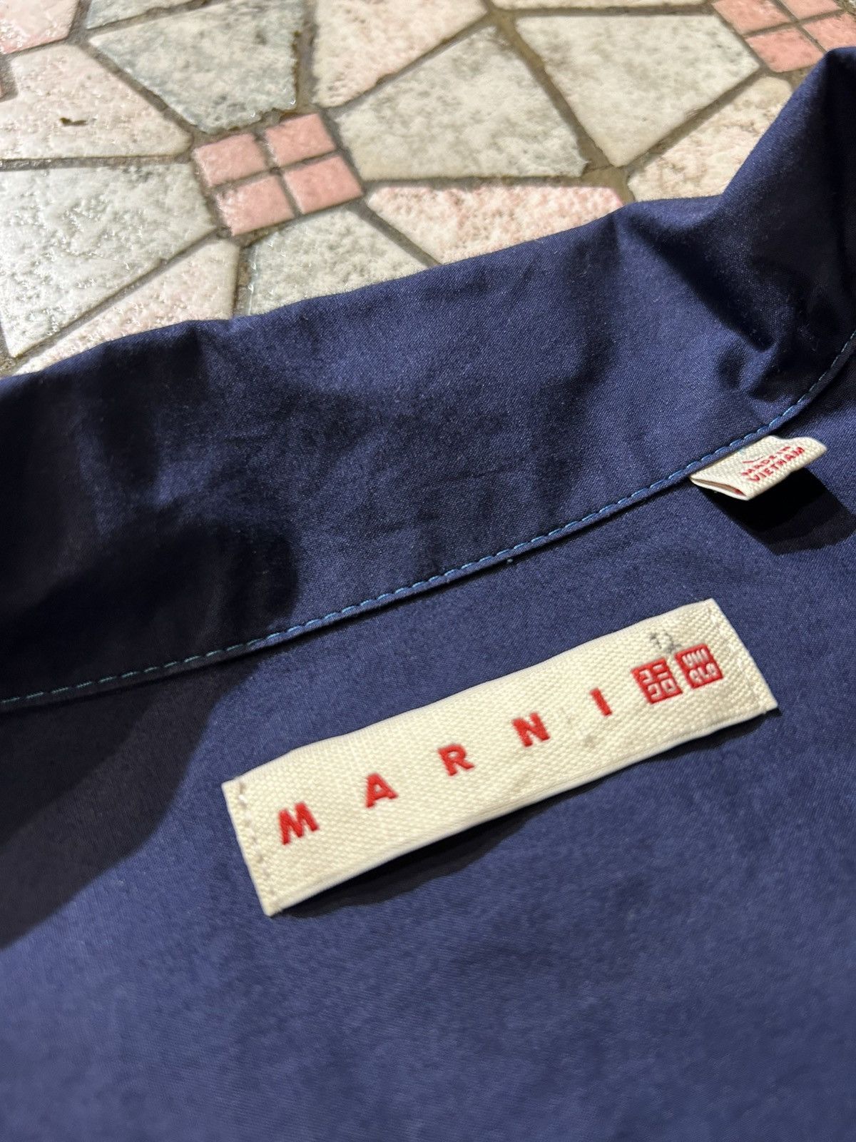 Marni × Uniqlo Uniqlo Marni Button Up Open Collar Shirt Size US L / EU 52-54 / 3 - 9 Thumbnail