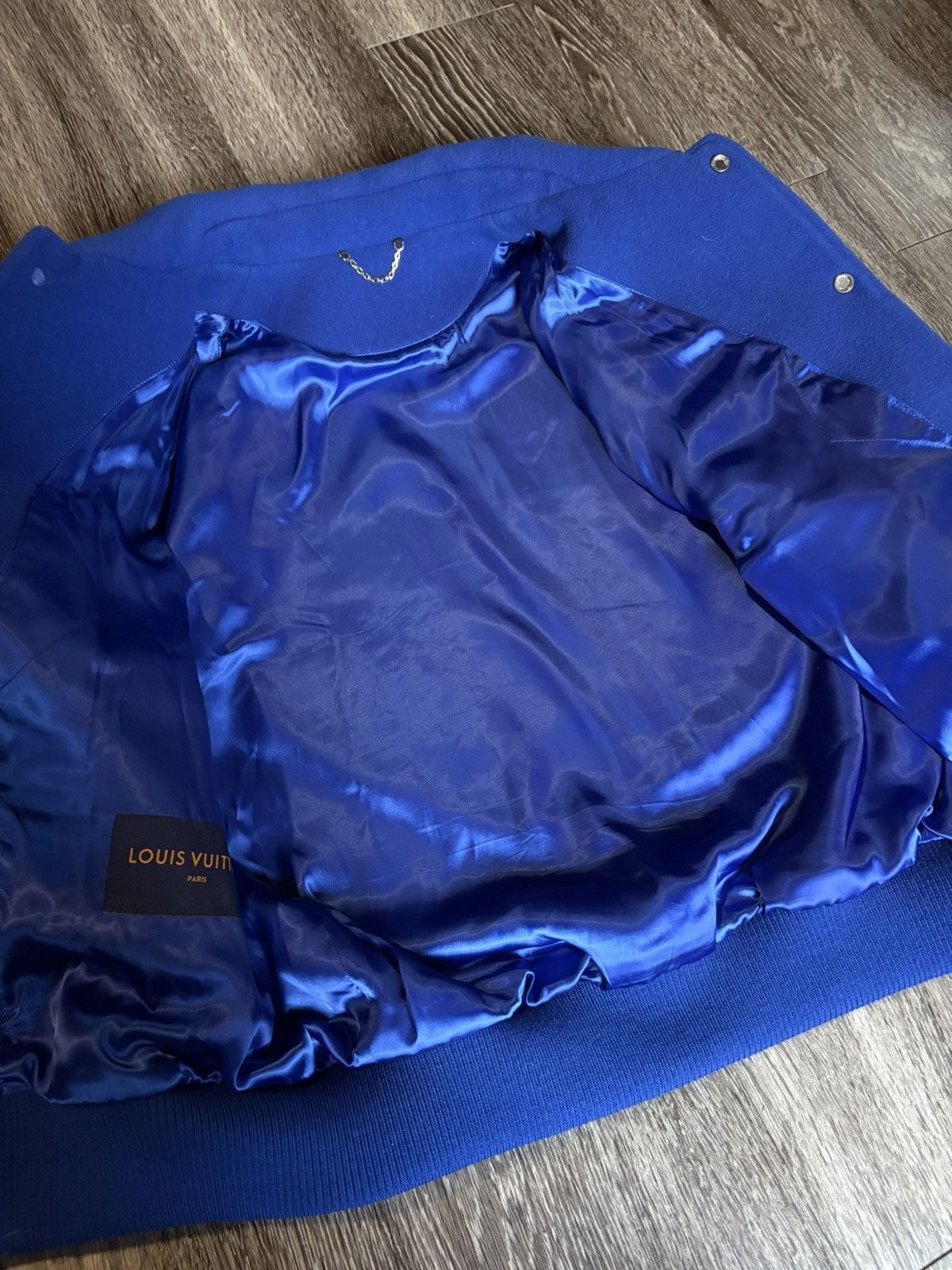 Louis Vuitton Louis Vuitton Embroidered Varsity Jacket Blue Grey Green Size US M / EU 48-50 / 2 - 16 Thumbnail