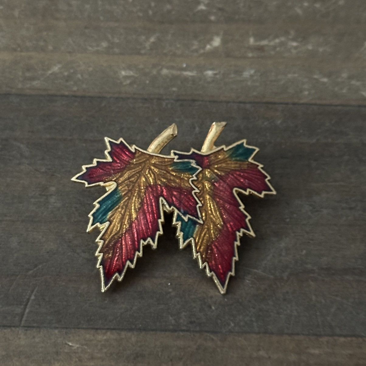 Vintage Vintage Autumn maple leaves brooch Size ONE SIZE - 5 Thumbnail