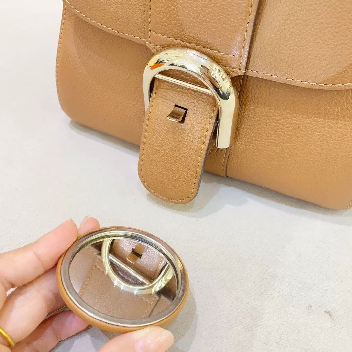 Delvaux Delvaux Brillant Caramel Leather Handbag Size ONE SIZE - 7 Thumbnail