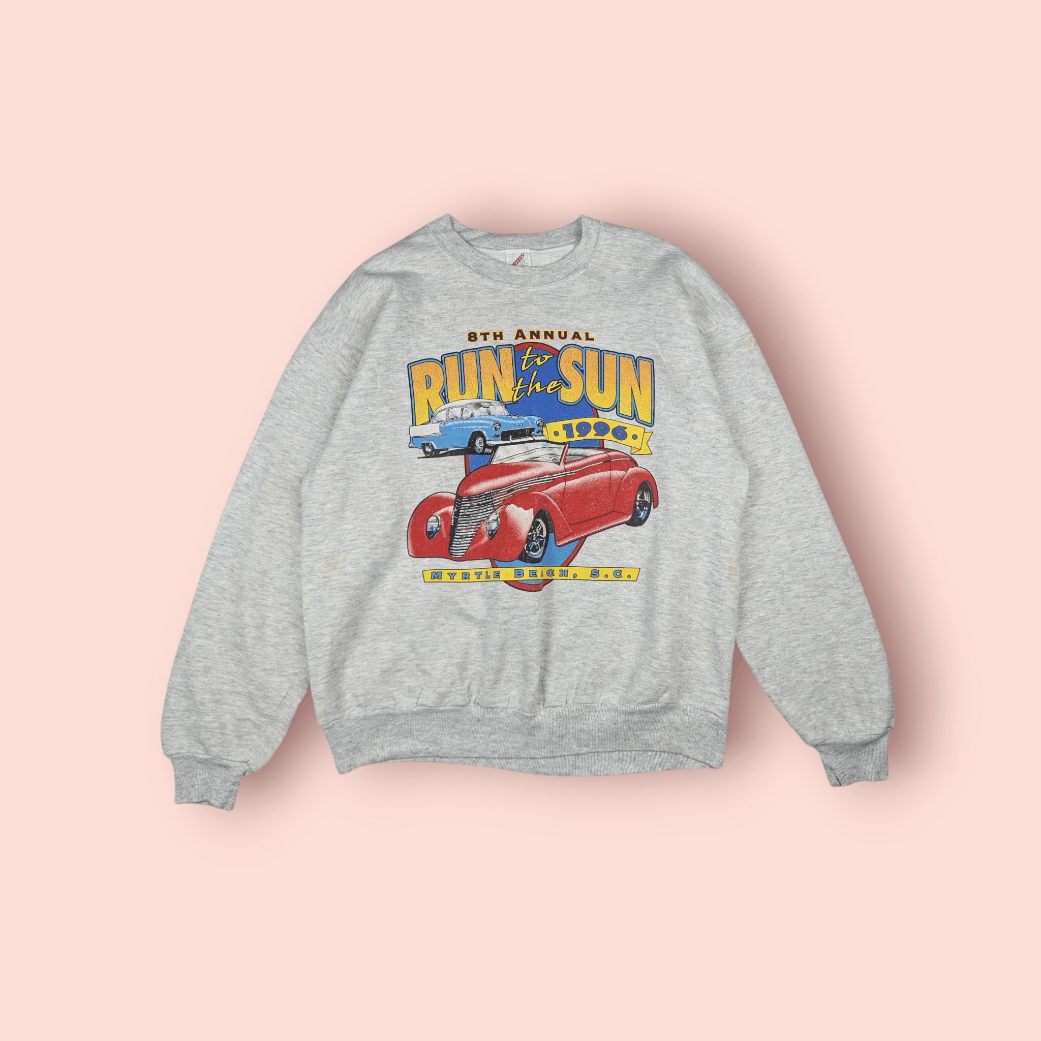 Jerzees Vintage 90's 1996 8th Annual RUN TO THE SUN Sweatshirt Size US L / EU 52-54 / 3 - 1 Thumbnail