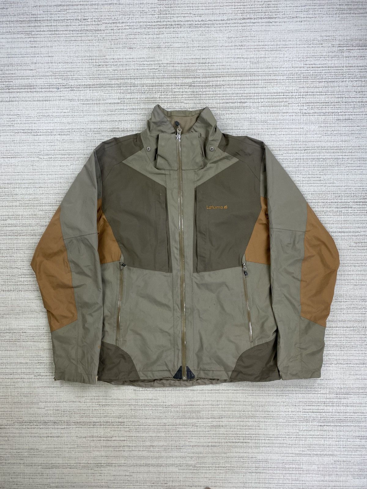 Goretex × Japanese Brand × Vintage Vtg Lafuma Goretex Colour Block Waterproof Zipper Jacket Size US L / EU 52-54 / 3 - 1 Thumbnail