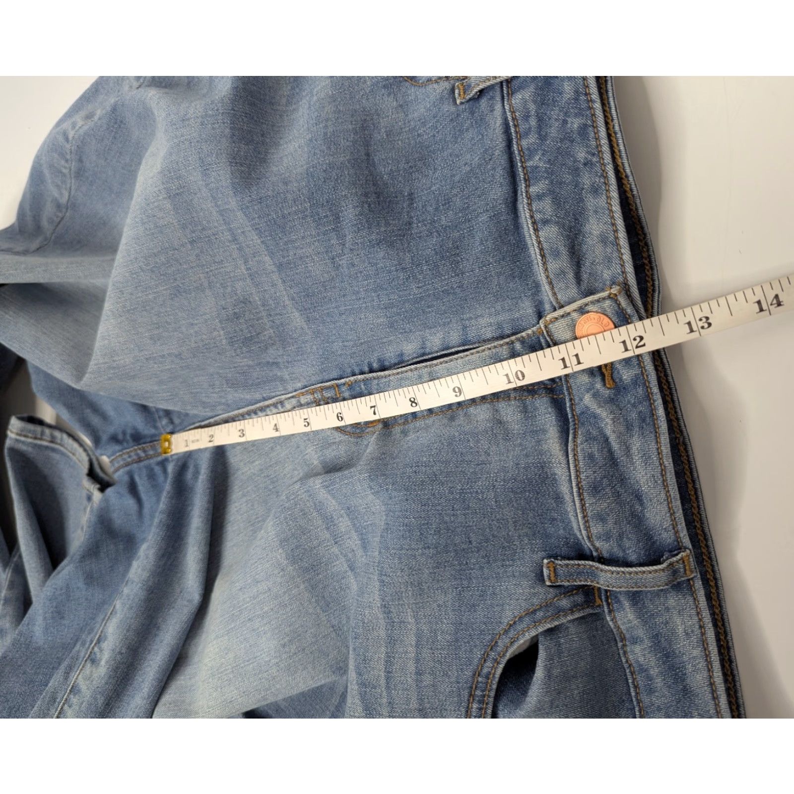 Old Navy Old Navy Rockstar Denim Jeans - High Rise Slim Fit 18 Plus Size Women’s Blue Cotton Stretch Denim Jeans Size 40" / US 18 - 6 Thumbnail